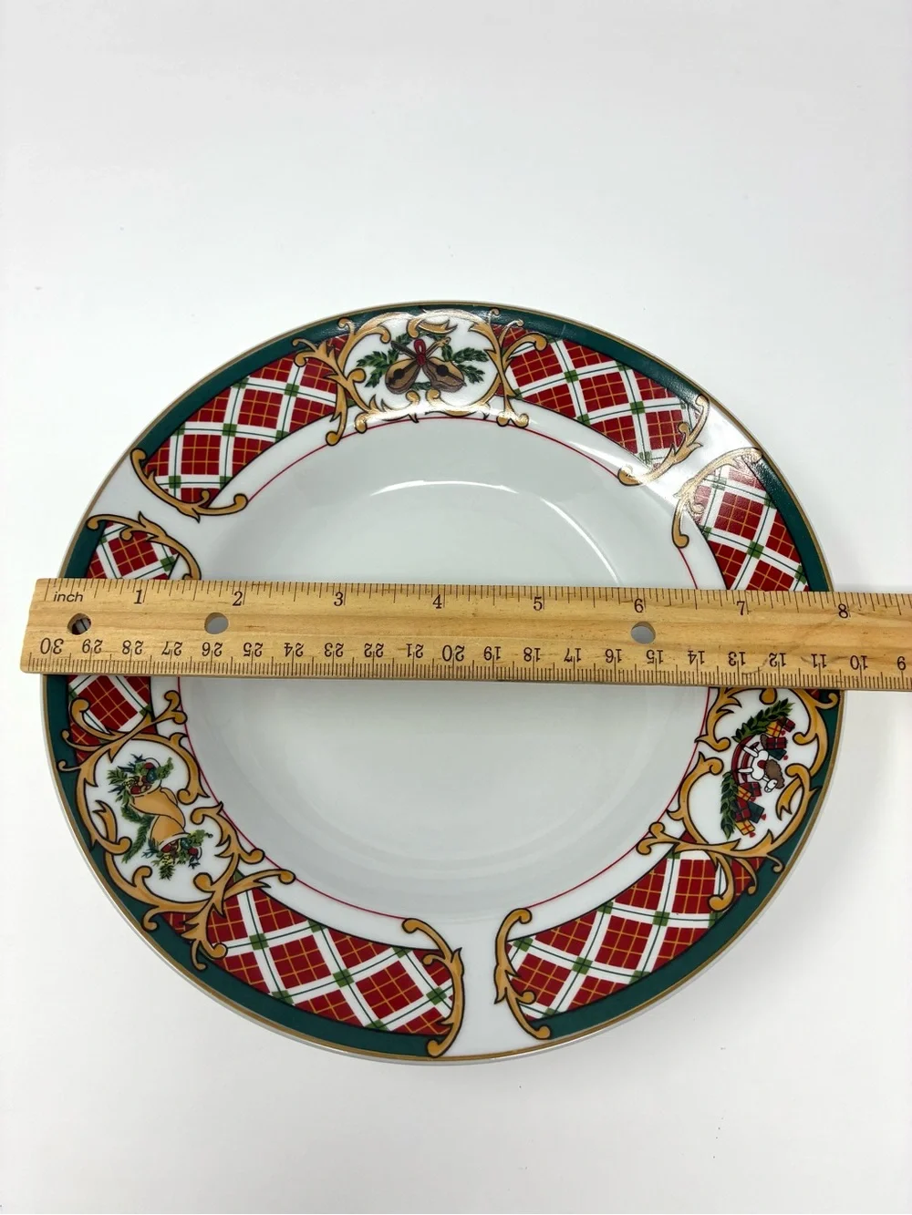 Gibson Designs Windsor Rim Soup Bowls Set Of 4 Holiday Bowls 90’s Art Nouveau